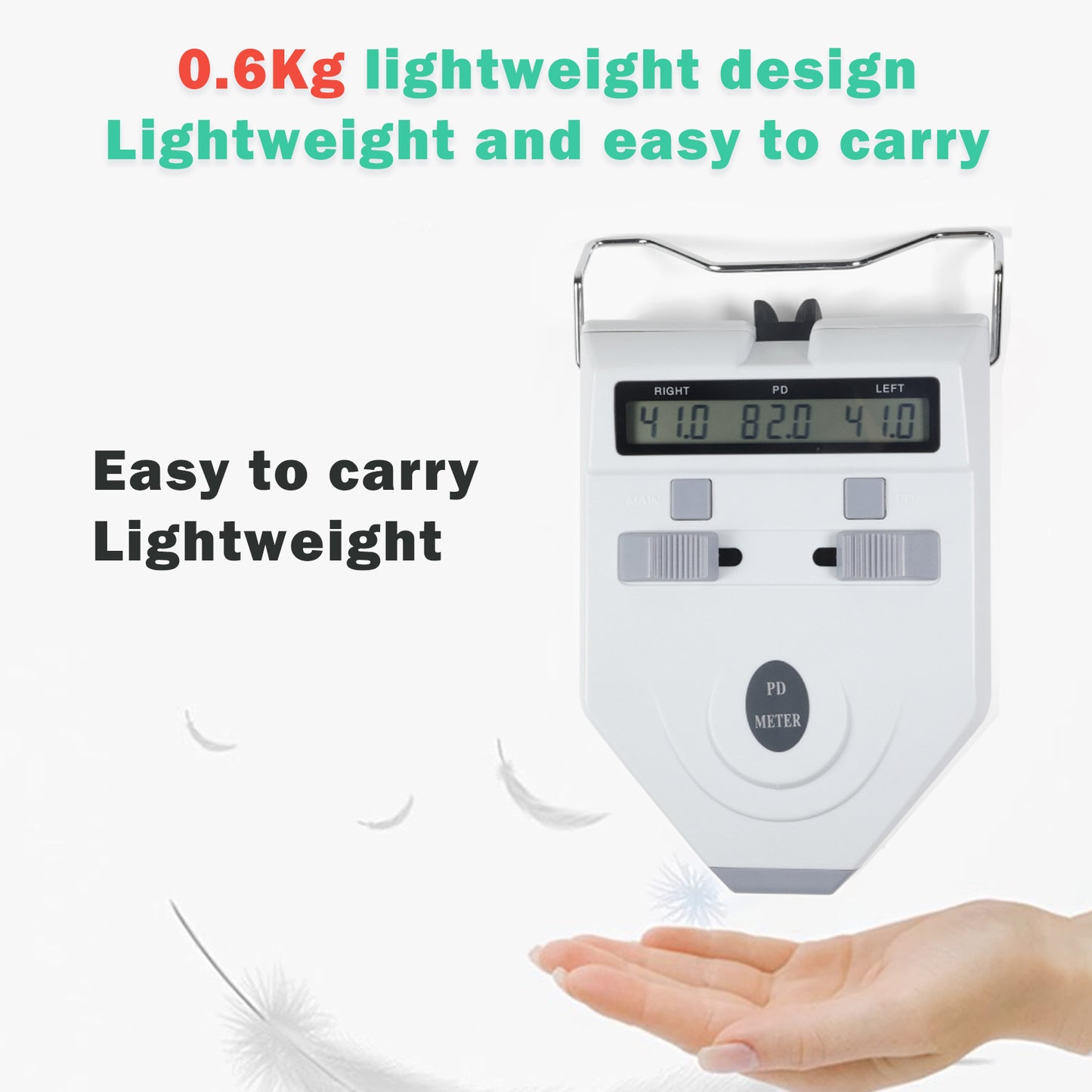 Optical Digital Pupilometer 45-82mm Pupil Meter Digital Pupilometer Pd Meters Ophthalmic Equipment with LCD Display Optical Pd Pds(副本)