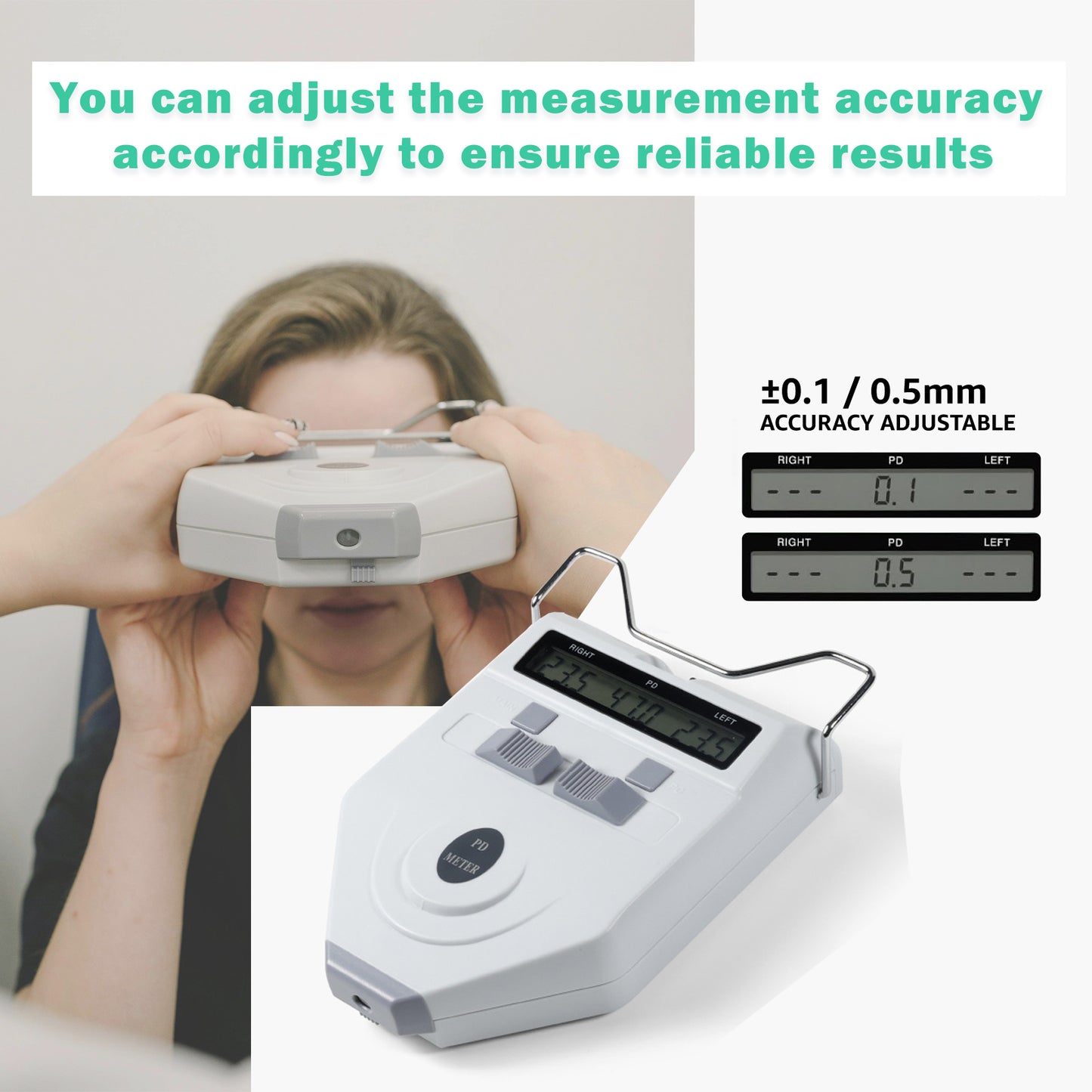 Optical Digital Pupilometer 45-82mm Pupil Meter Digital Pupilometer Pd Meters Ophthalmic Equipment with LCD Display Optical Pd Pds(副本)