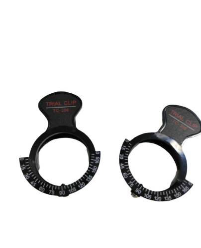 2 Trial Optical Lens Piece Clip Frame with case