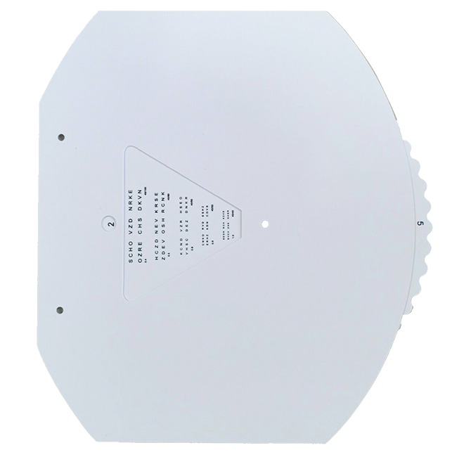 RC-D phoroptor near vision replacement point chart card