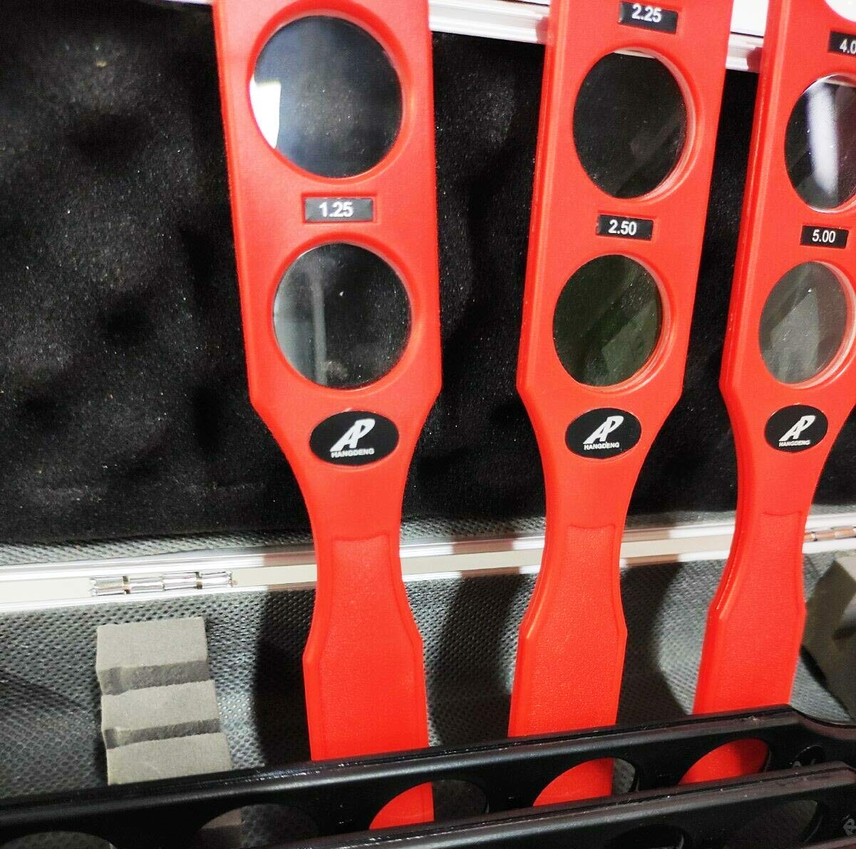 Optical Retinoscopy Rack Lens Set Plastic 6 Bars 30 Lens Lenses/w Aluminum Case - Lunar Health Store