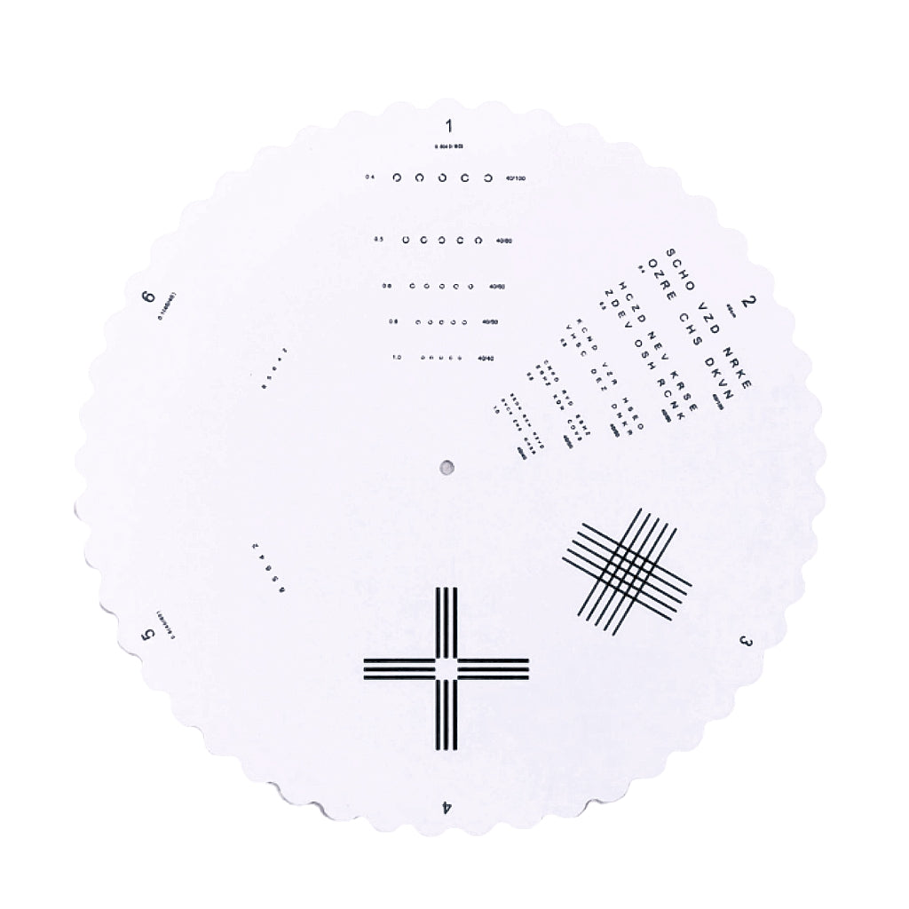 RC-D phoroptor near vision replacement point chart card