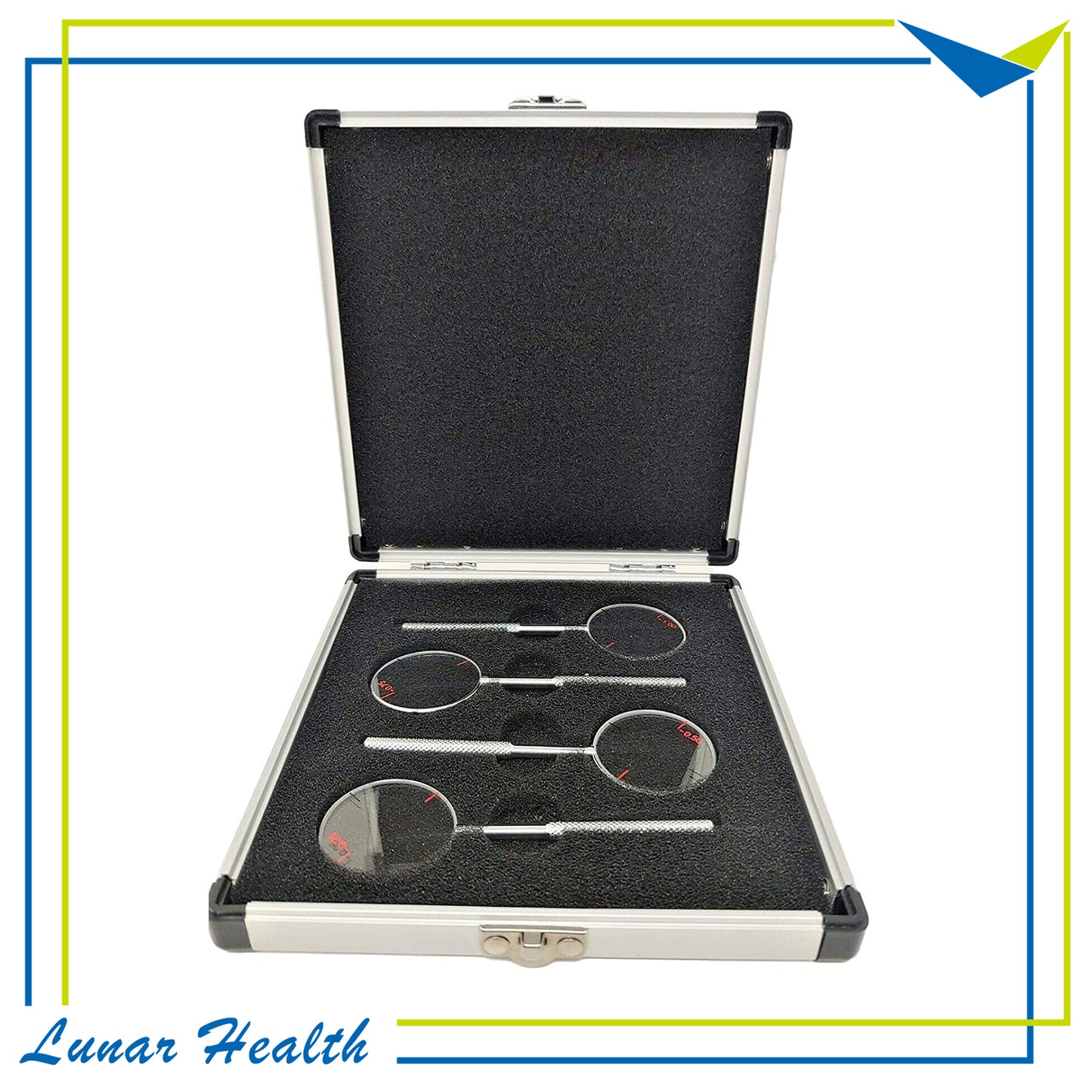 0.25, 0.50, 0.75, 1.00 Optical Cross Cylinder Lenses with Case