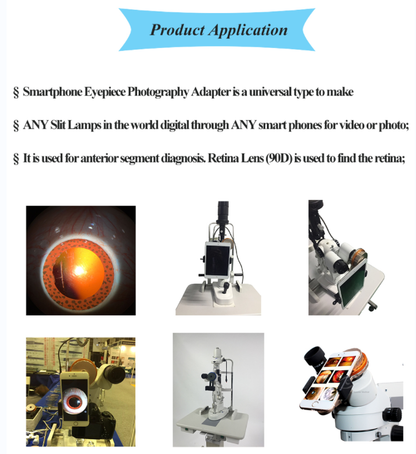 Universal Slit Lamp Mobiles Phone Adapter