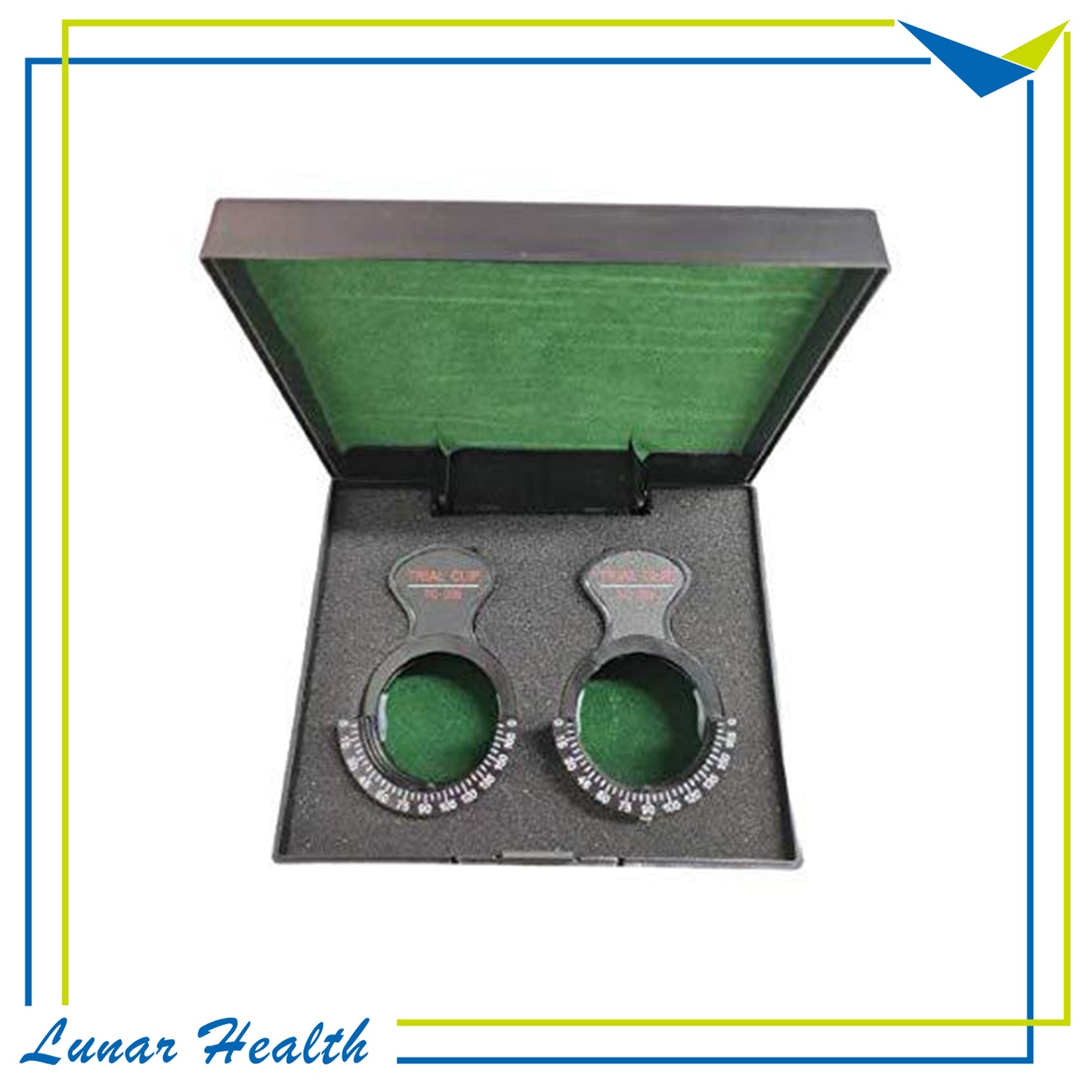 2 Trial Optical Lens Piece Clip Frame with case