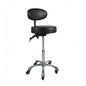 Drafting Chair with Back, Adjustable Rolling Stool with Foot Rest, PU Seat