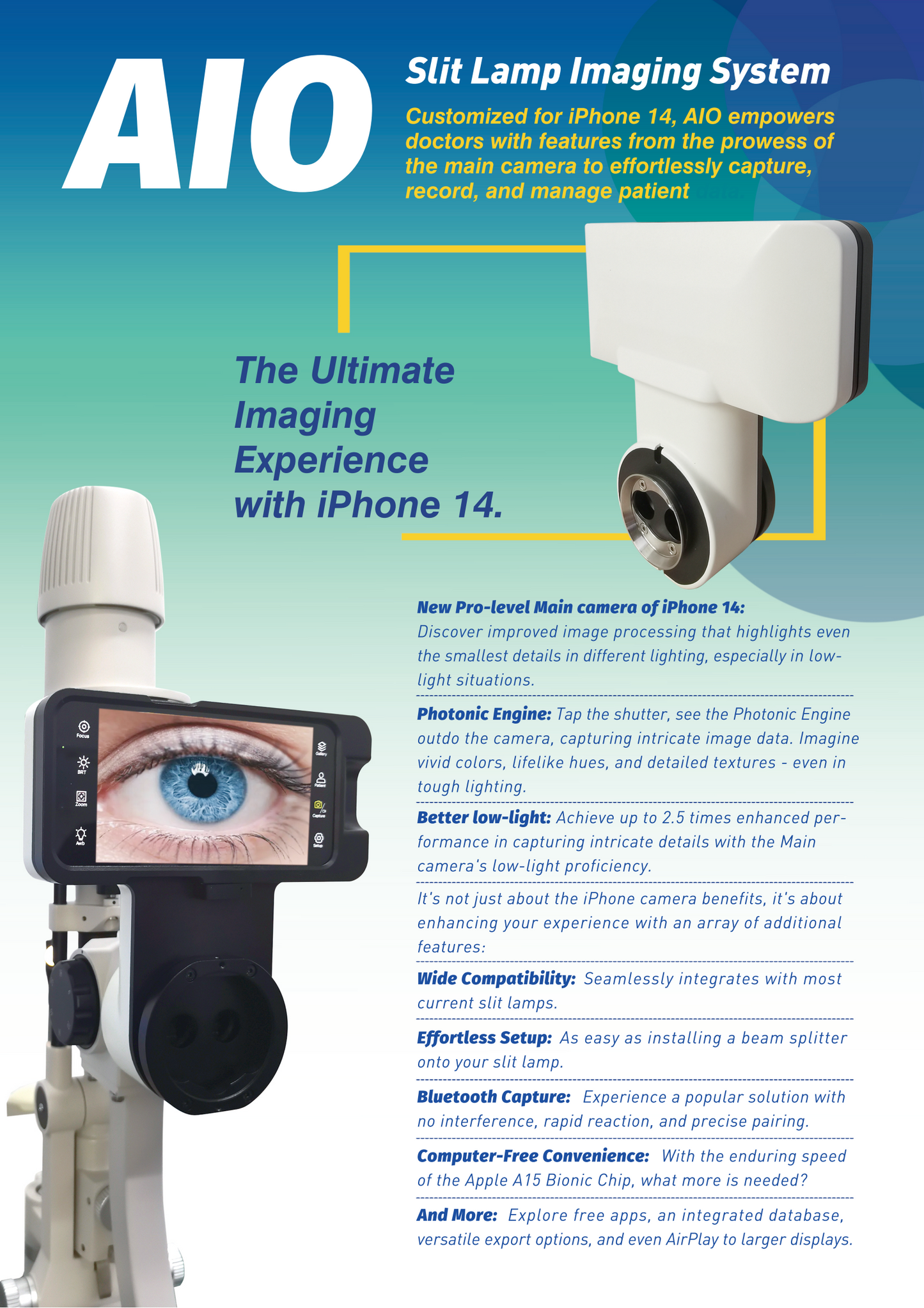 AIO Digital Slit Lamp Imaging System