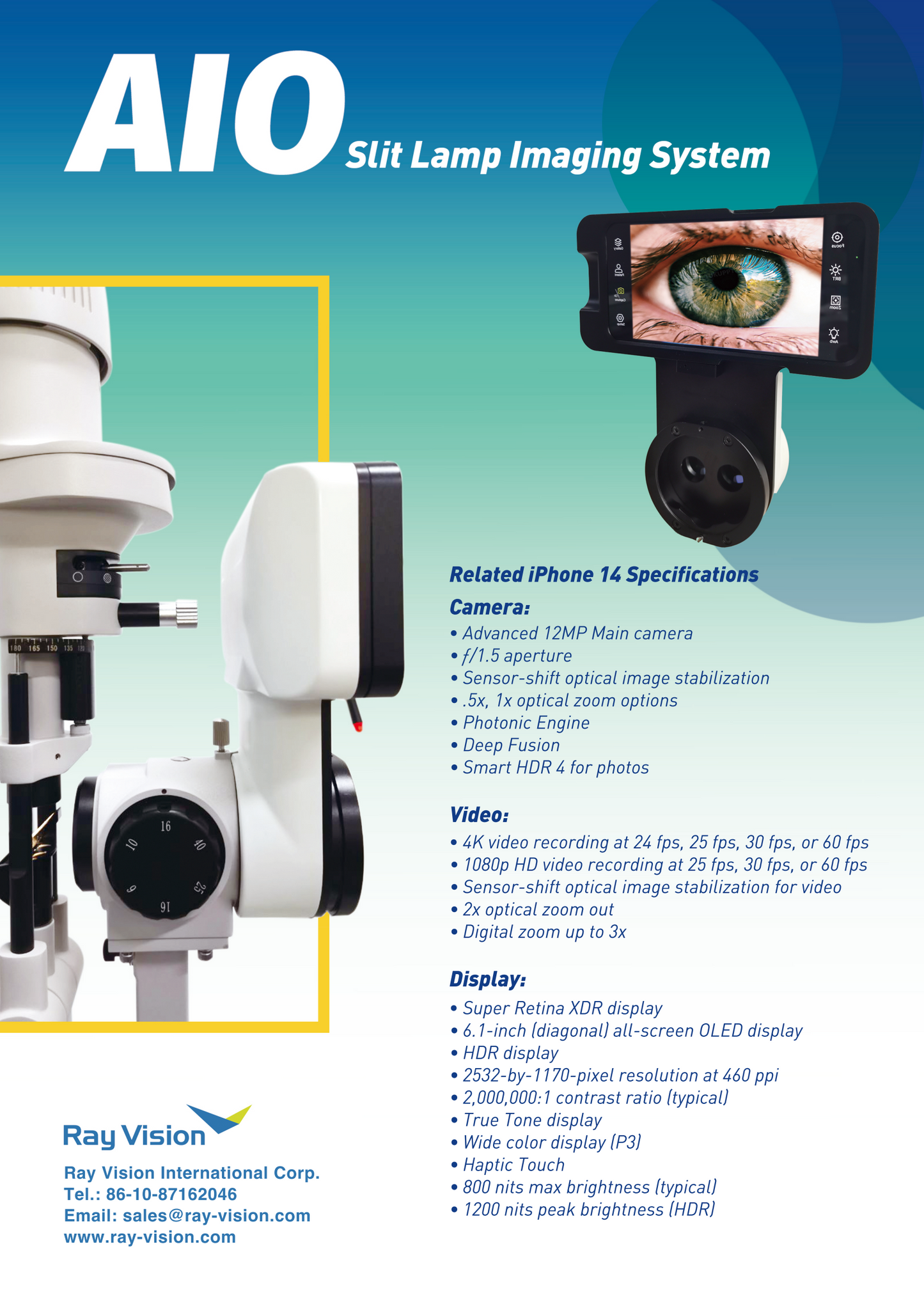 AIO Digital Slit Lamp Imaging System