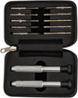 Screwdrivers Kit Repair Tool for Eyeglass/Glasses/Watch/Cellphone/Clock 12-Pieces Eyeglass Repair Tools Kit Precision Mini Screwdriver Set (Travel Pocket)（Black）