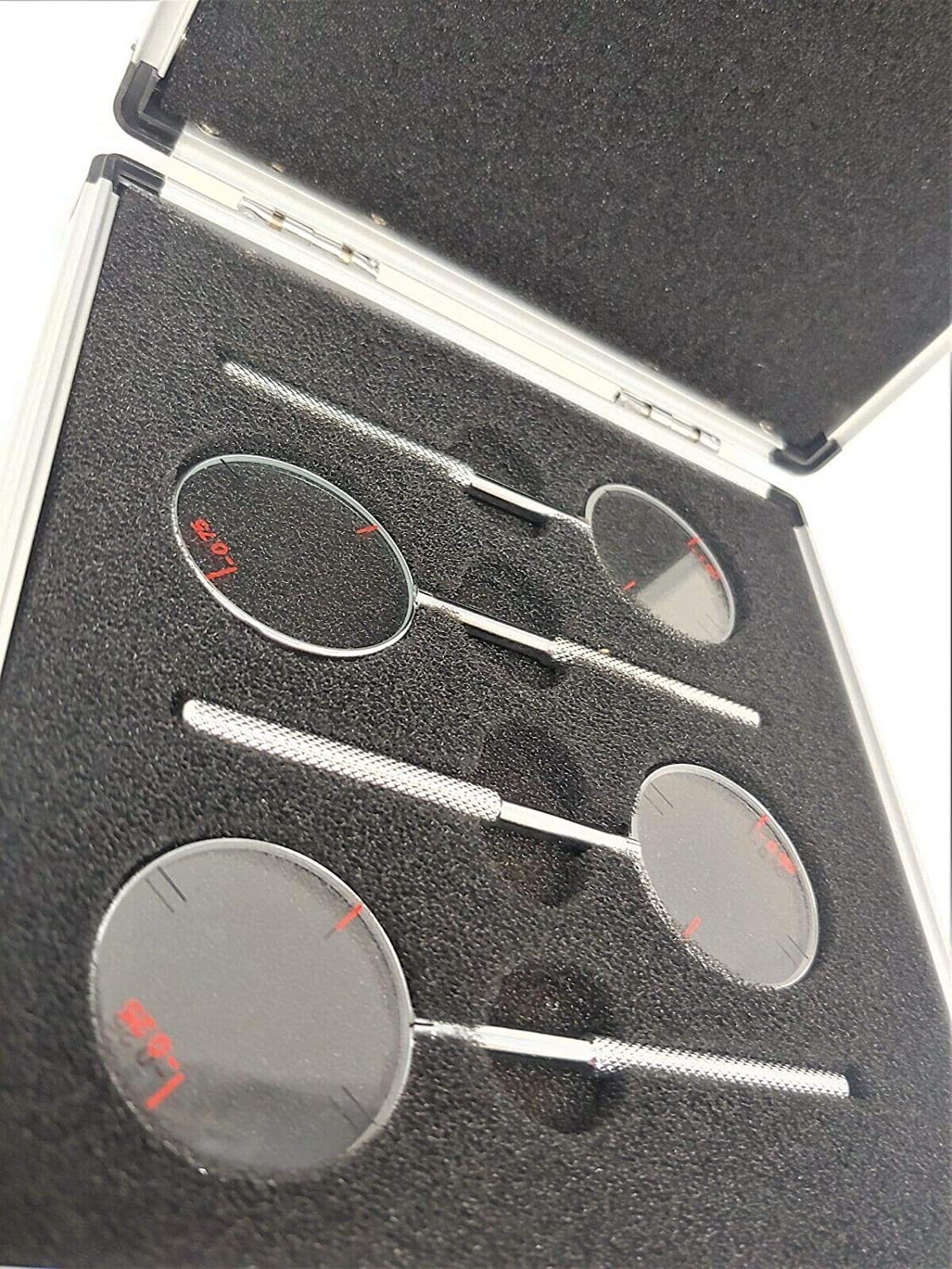 0.25/0.50/0.75/1.00 Optometry Trial Jackson Cross Cylinder Diopters Optics Lens/w Case - Lunar Health Store