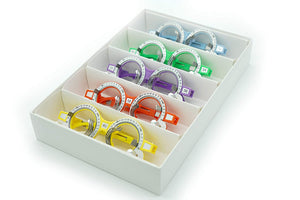 5 Pcs Colorful Optical Lens Trial Frame Comfortable New Eyeglass Optometry Lens - Lunar Health Store