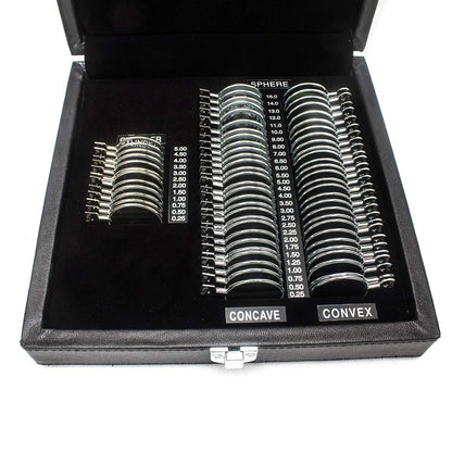 68 pcs Pieces Trial Lens Set TLS Metal Rim Optometry Optical Instrument/w Leather case - Lunar Health Store