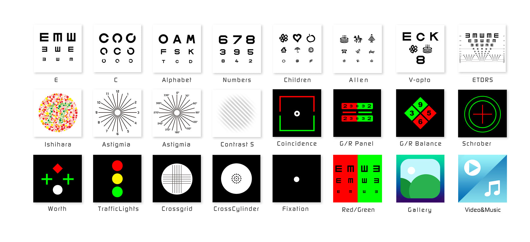 Elite AIO Optical Digital Visual Acuity Chart