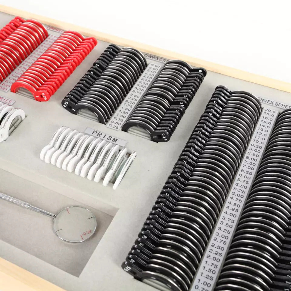 266 pcs Trial Lens Set Plastic Rim Optometry Optical instrument Aluminum Case