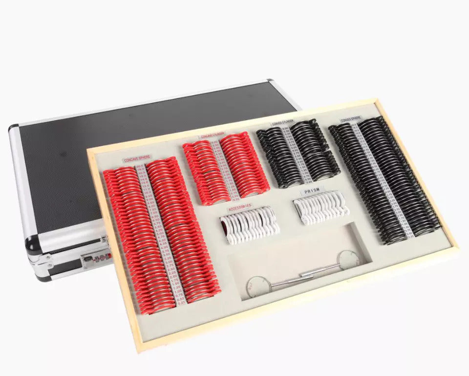 266 pcs Trial Lens Set Plastic Rim Optometry Optical instrument Aluminum Case