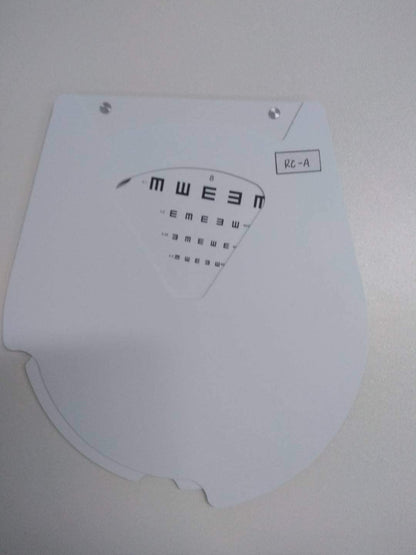 Optic Instrument/phoroptor near vision replacement card point chart RC-A card - Lunar Health Store