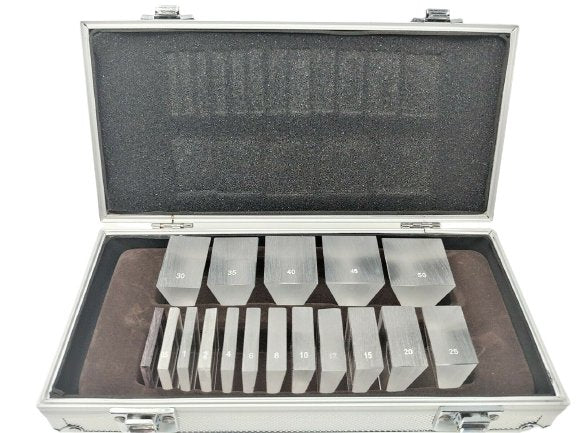 Optical Prism Bar Set 16 Piece Set & 1 Red Filter Lens Ophthalmic Eye Prism Set/w Aluminium Case - Lunar Health Store
