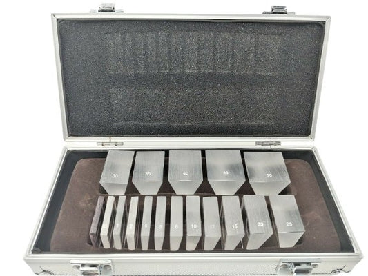 Optical Prism Bar Set 16 Piece Set & 1 Red Filter Lens Ophthalmic Eye Prism Set/w Aluminium Case - Lunar Health Store