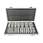 Optical Prism Bar Set 22 Piece Set & 1 Red Filter Lens Ophthalmic Eye Prism Set/w Aluminium Case - Lunar Health Store