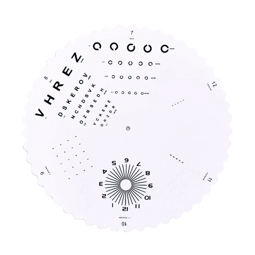 RC-D phoroptor near vision replacement point chart card